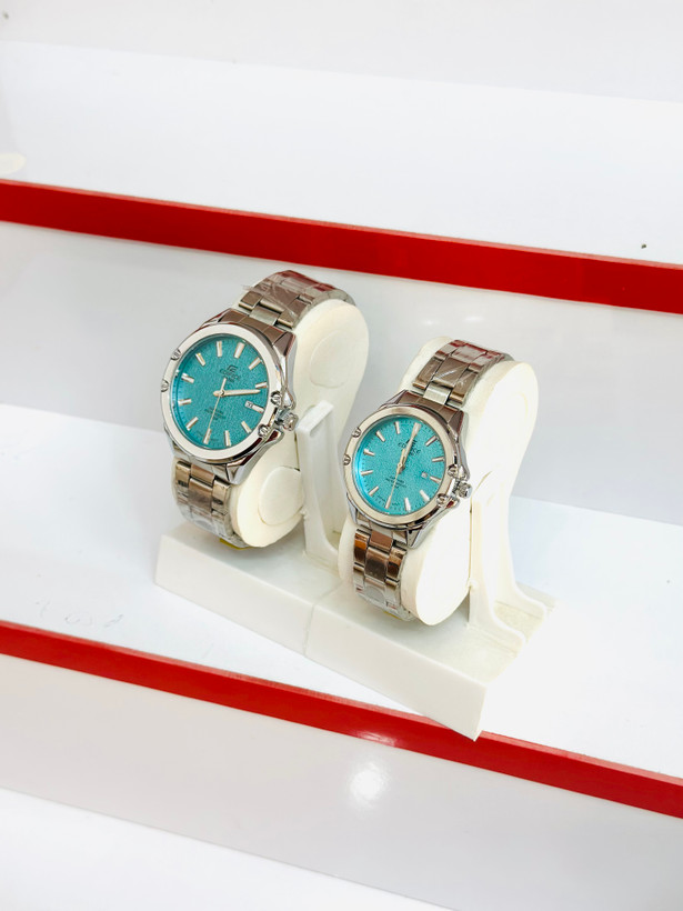 ساعت مچی ست زنانه و مردانه ادیفایس کاسیو EDIFICE CASIO بند استیل