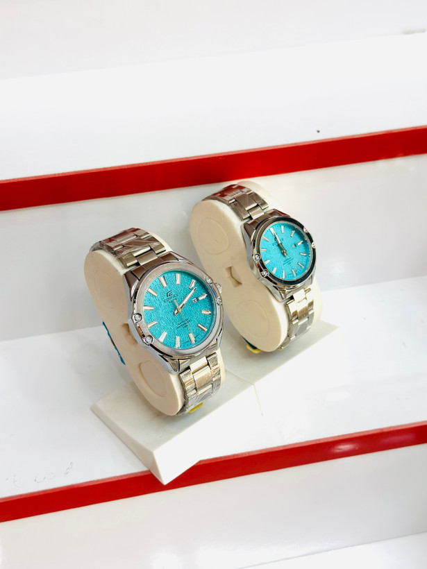ساعت مچی ست زنانه و مردانه ادیفایس کاسیو EDIFICE CASIO بند استیل