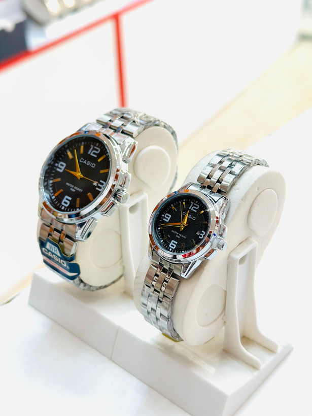 ساعت مچی ست زنانه و مردانه کاسیو CASIO بند استیل