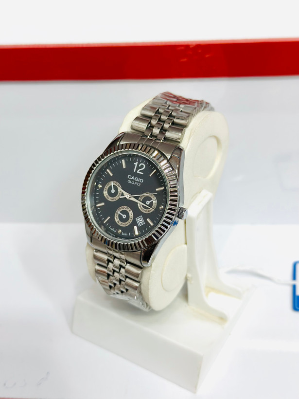 ساعت مچی کاسیو CASIO مردانه بند استیل طرح سه موتور