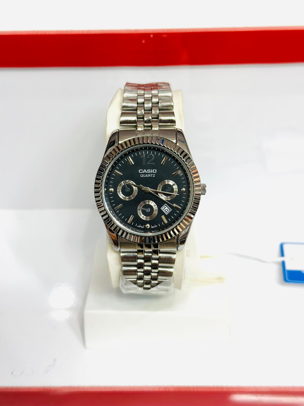 ساعت مچی کاسیو CASIO مردانه بند استیل طرح سه موتور