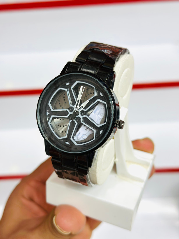 ساعت مچی رینگی چرخشی بند فلزی