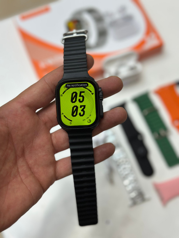 ساعت هوشمند اسمارت واچ مدل KW52 Ultra3 ایرپاد دار