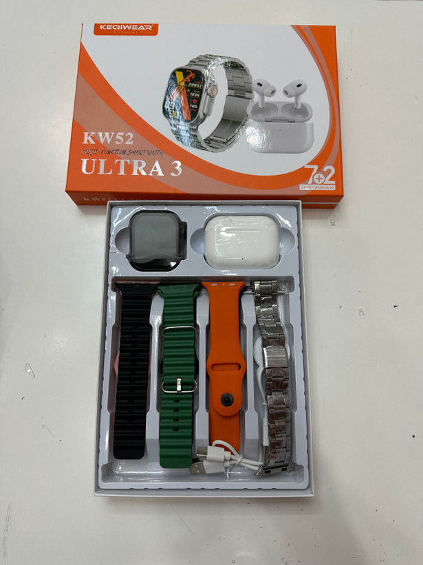 ساعت هوشمند اسمارت واچ مدل KW52 Ultra3 ایرپاد دار