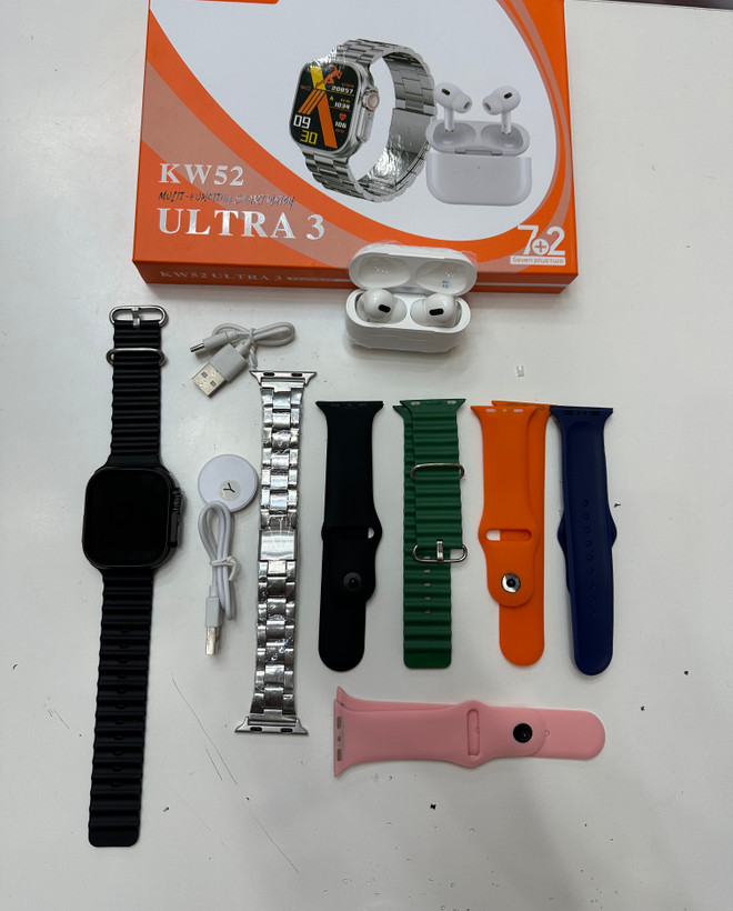 ساعت هوشمند اسمارت واچ مدل KW52 Ultra3 ایرپاد دار