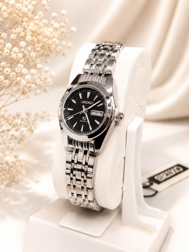 ساعت مچی زنانه سیکو۵ SEIKO بند استیل جفت تقویم