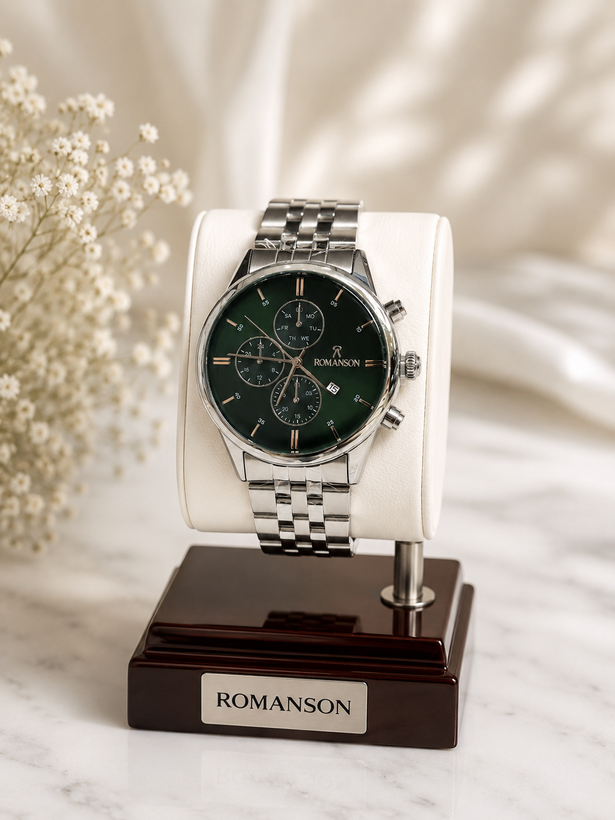 ساعت مچی رومانسون ROMANSON مردانه بند استیل طرح کرنو