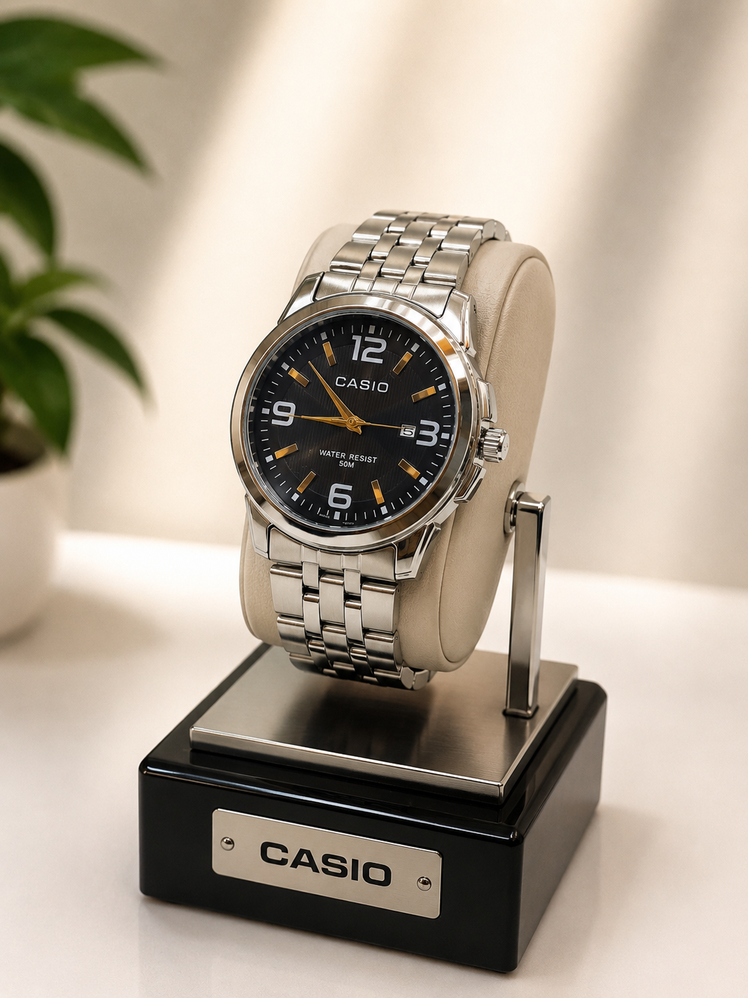 ساعت مچی کاسیو CASIO مردانه بند استیل کلاسیک