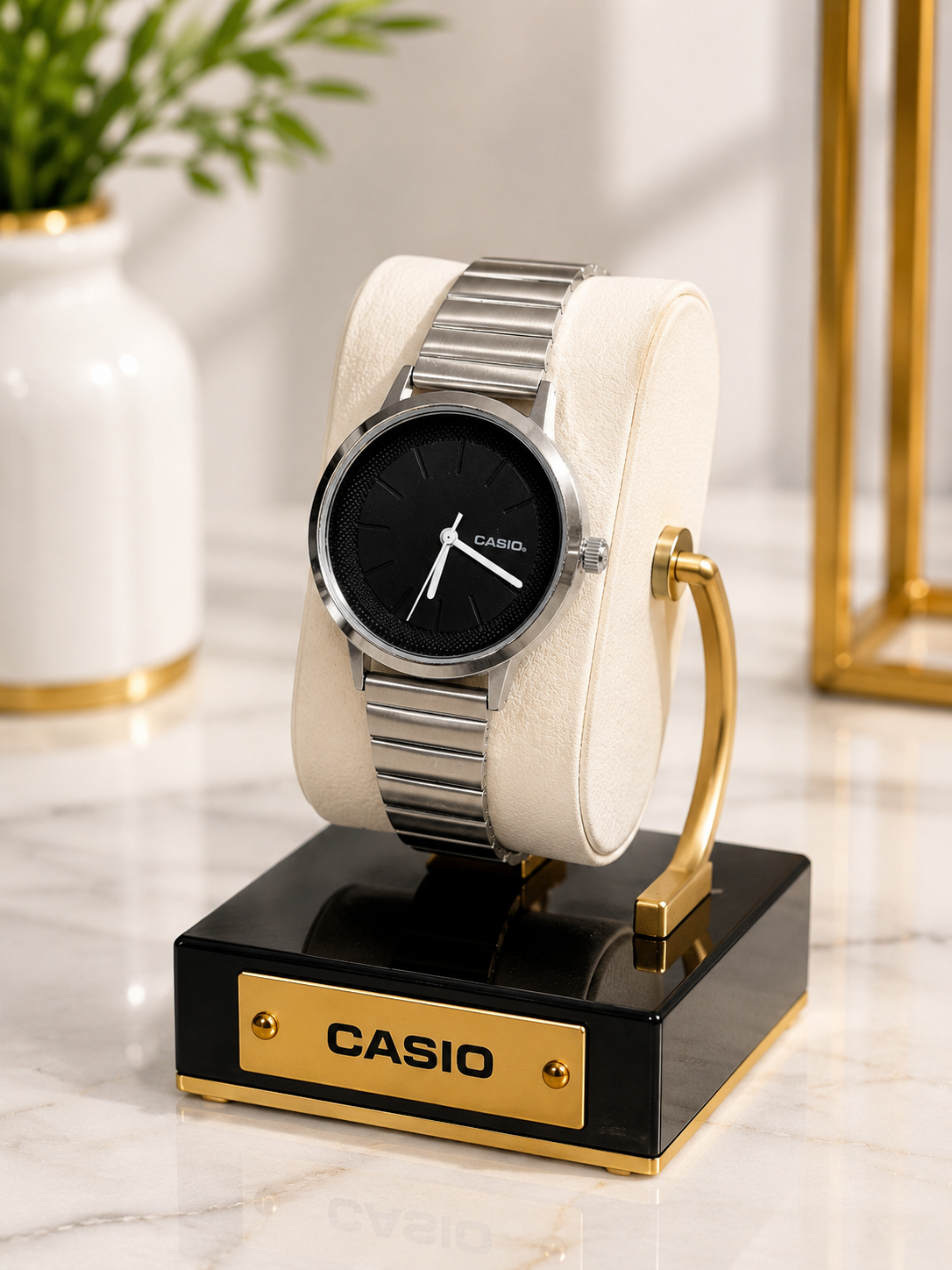 ساعت مچی کاسیو CASIO زنانه کلاسیک بند باز استیل