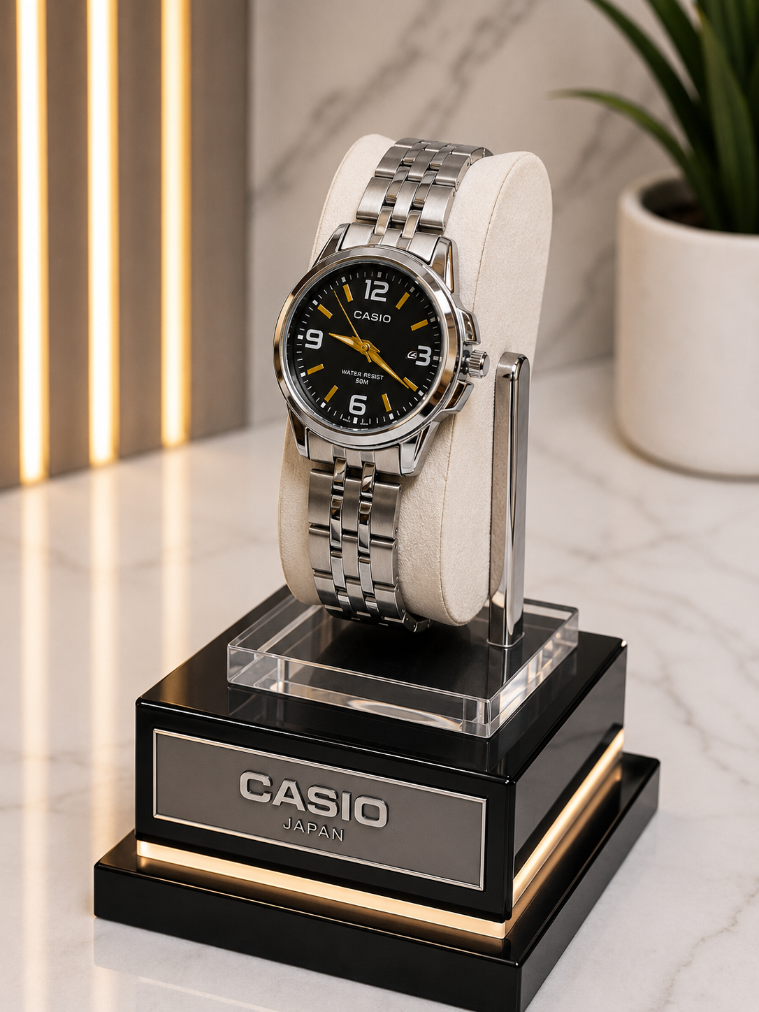 ساعت مچی کاسیو CASIO زنانه بند استیل کلاسیک