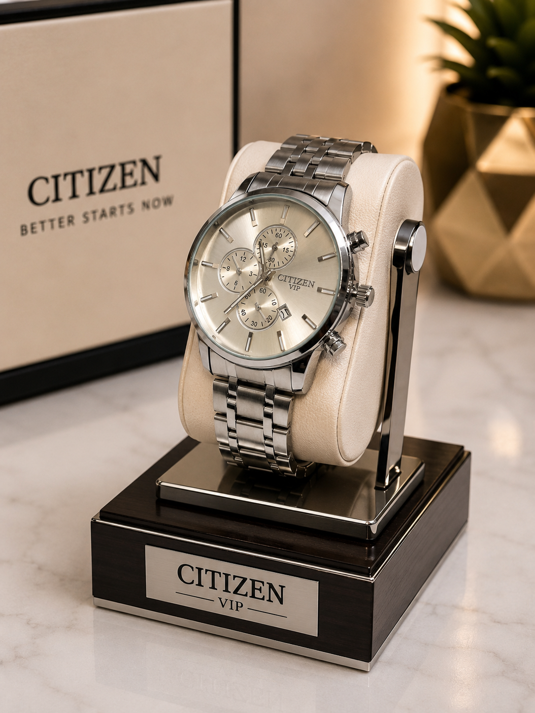 ساعت مچی سیتیزن CITIZEN مردانه بند استیل طرح کرنو