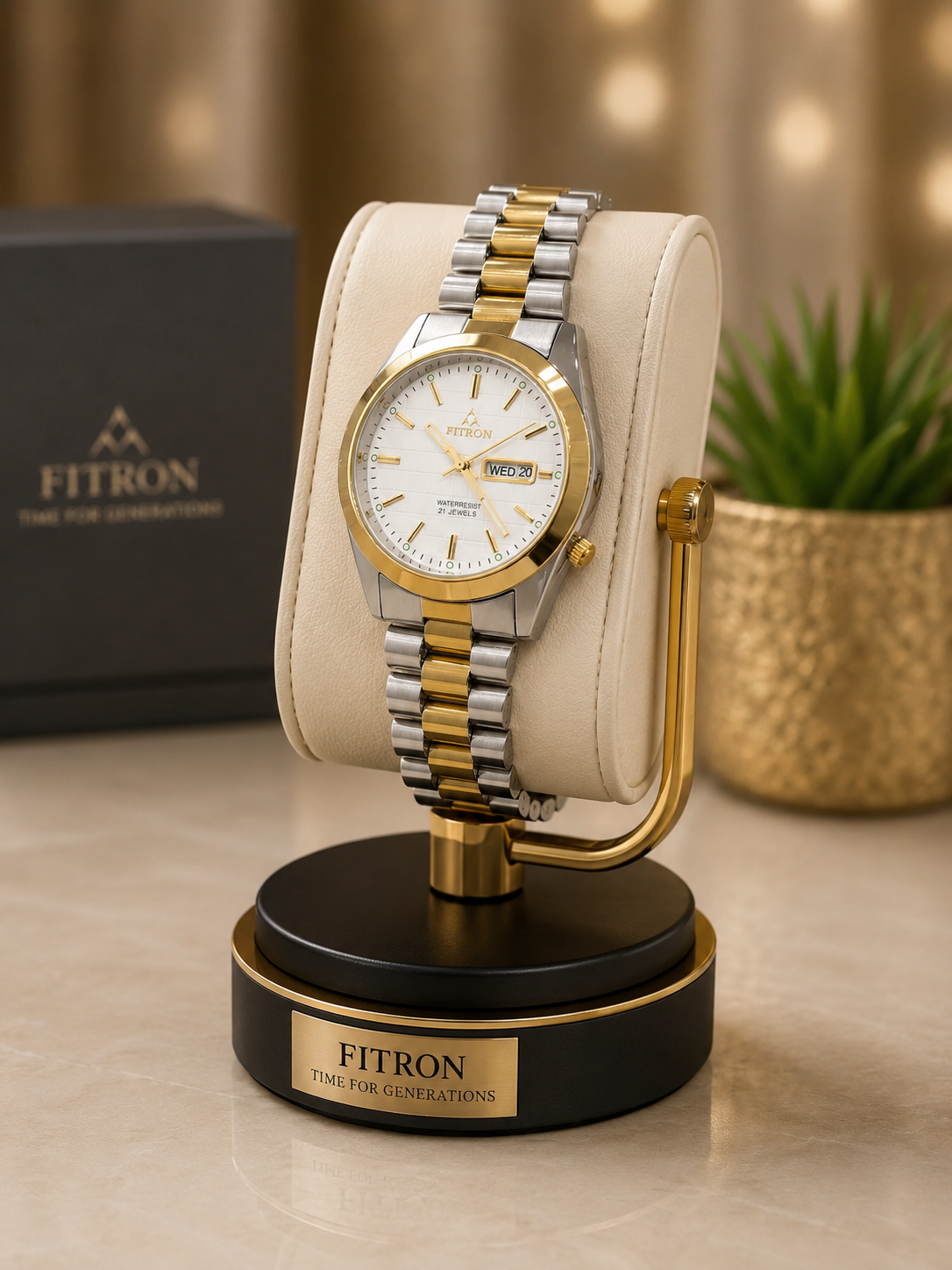 ساعت مچی فیترون FITRON اورجینال مردانه موتور ژاپن اصلی بند استیل