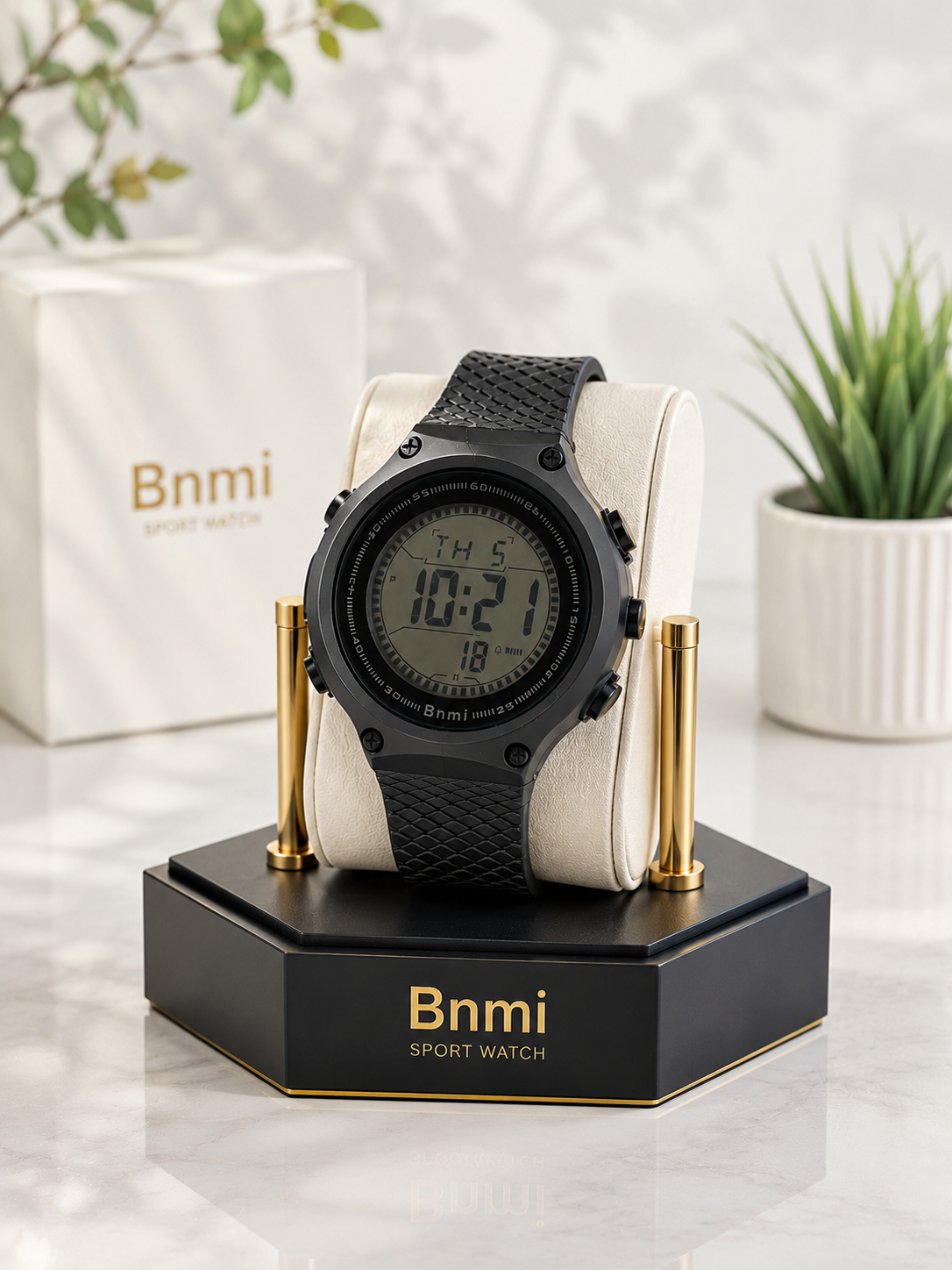 ساعت مچی کامپیوتری دیجیتالی بنمی Bnmi بند سیلیکونی