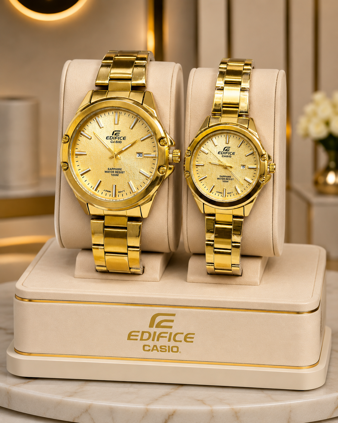 ساعت ست زنانه و مردانه کاسیو ادیفایس EDIFICE بند استیل
