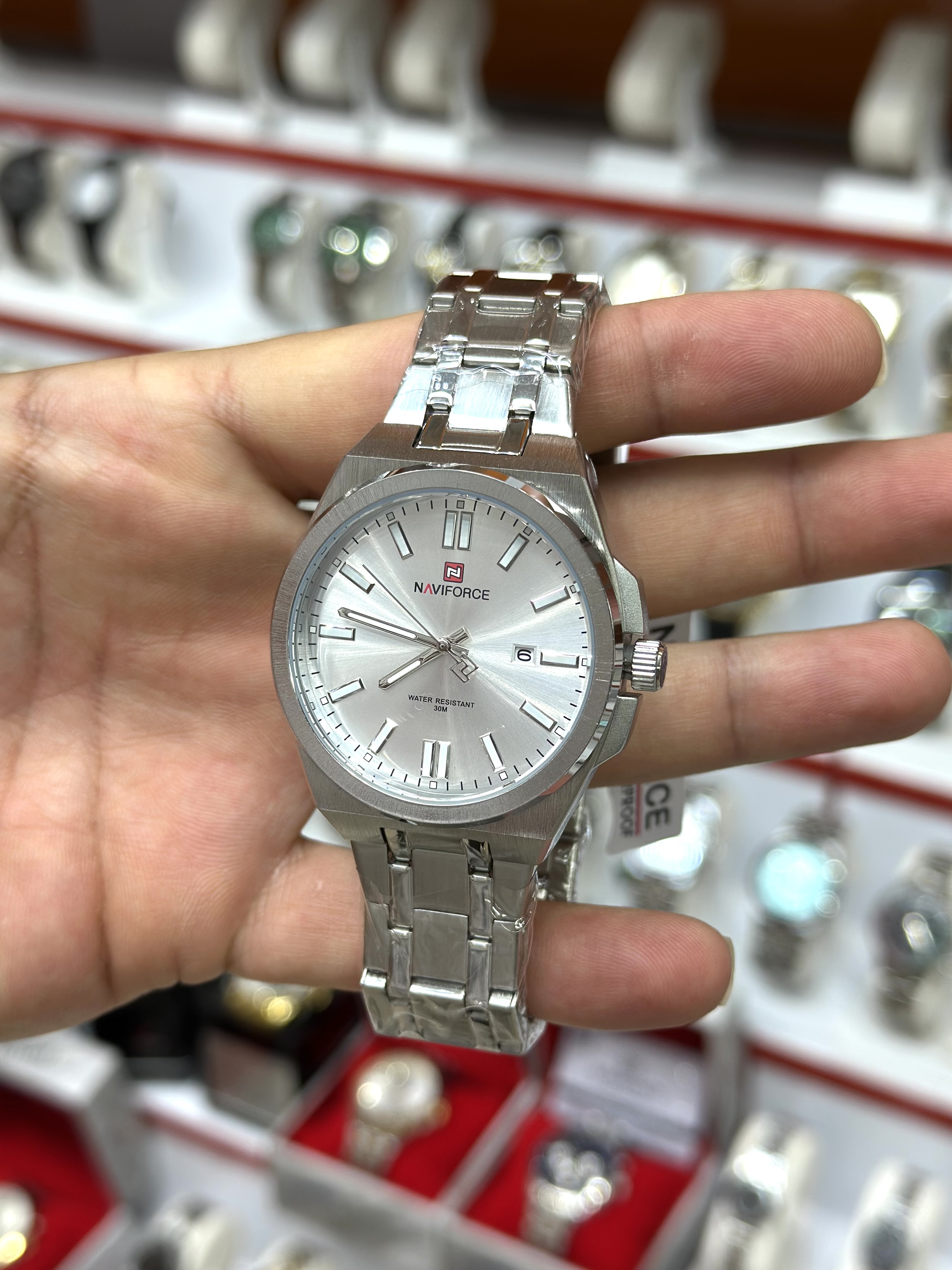 ساعت مچی ناوی فورس NAVIFORCE مدل NF9226 اورجینال مردانه موتور ژاپن اصلی بند استیل