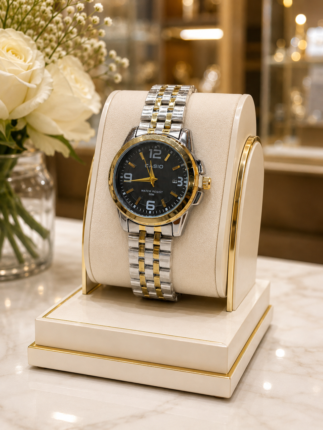 ساعت مچی کاسیو CASIO زنانه بند استیل کلاسیک