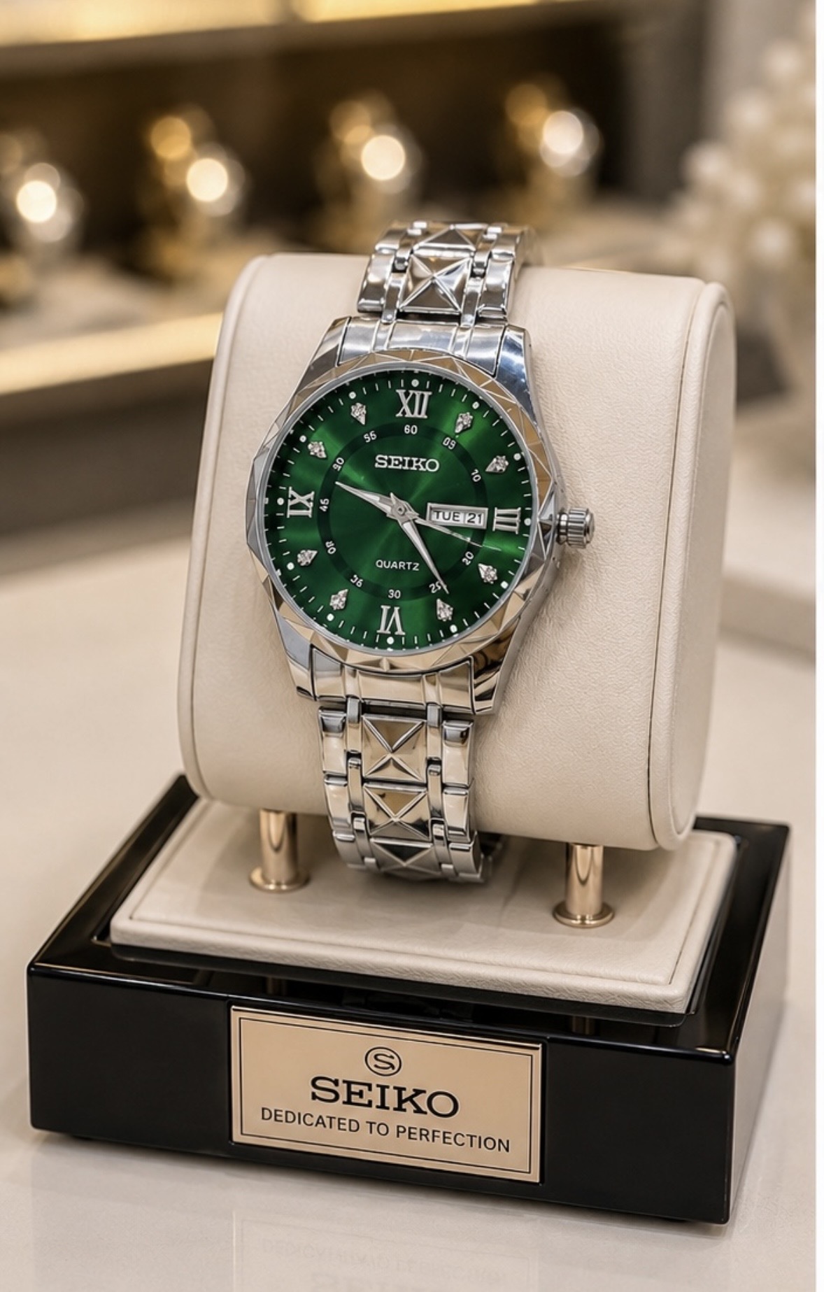 ساعت مچی مردانه سیکو SEIKO الماسی بند استیل